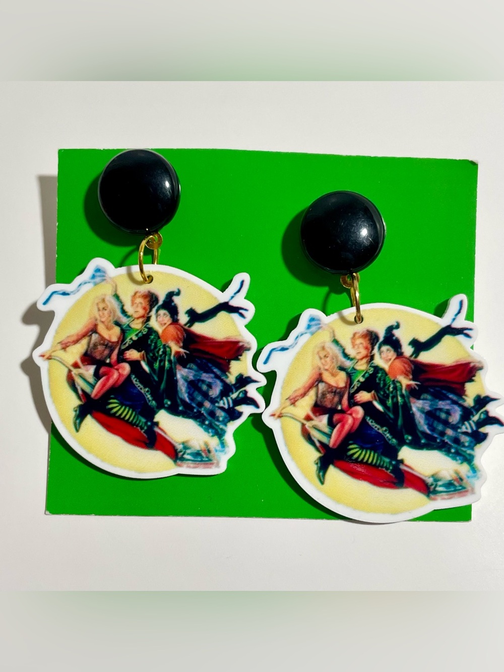 Hocus Pocus Sanderson Sisters Witch Handmade Halloween Earrings